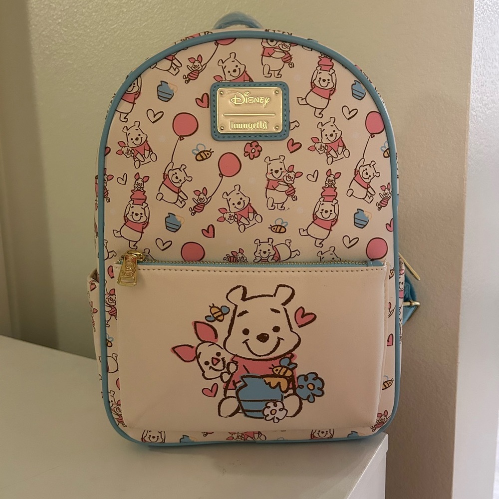 Disney Winnie the Pooh Kids Backpack - Pink and Cream
